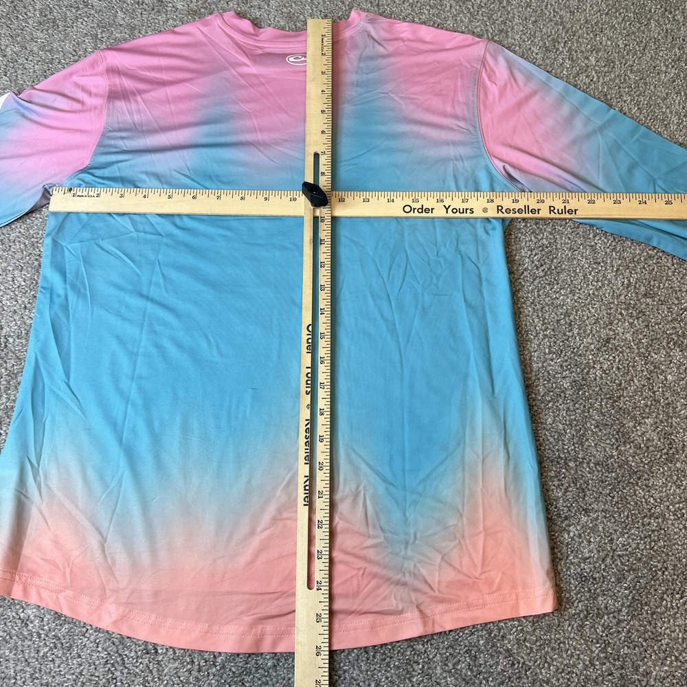 Drake Shirt Mens Small Long Sleeve Fishing Performance Lightweight Ombre - Picture 9 of 11